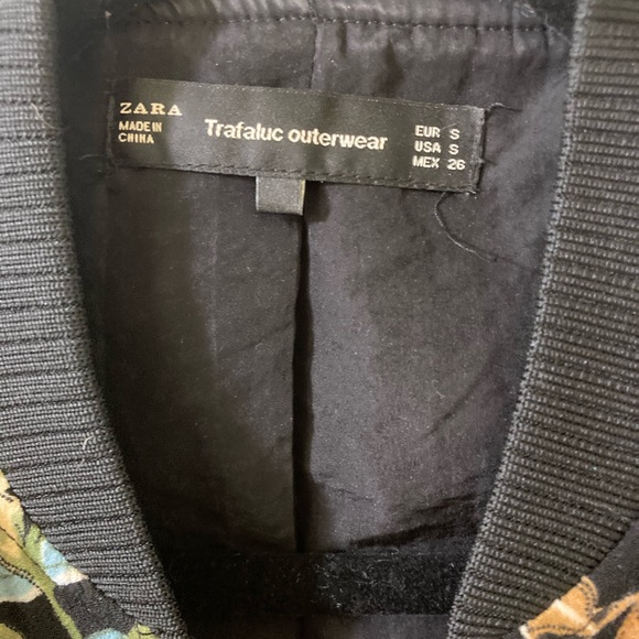 Zara Floral Print Bomber Jacket - Picture 6 of 6